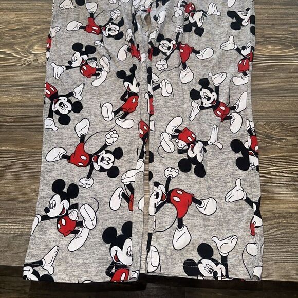 Mens Disney Mickey Mouse Winter Sleep Pants Gray Small. NWT. G - Picture 3 of 6